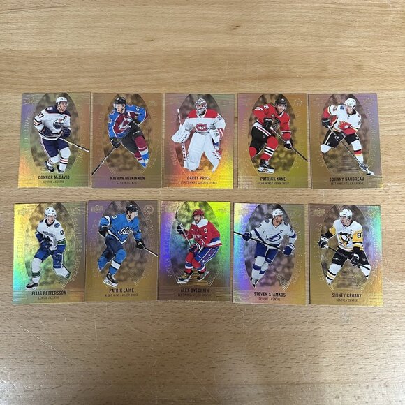 2019-20 UD Tim Hortons Gold Etchings Complete 10 Card Insert Set - Picture 1 of 2